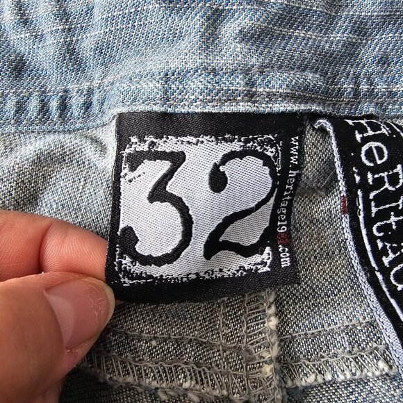 Heritage 1981 Men's Straight Button Up Jeans, Size 32, Light wash - Picture 4 of 15